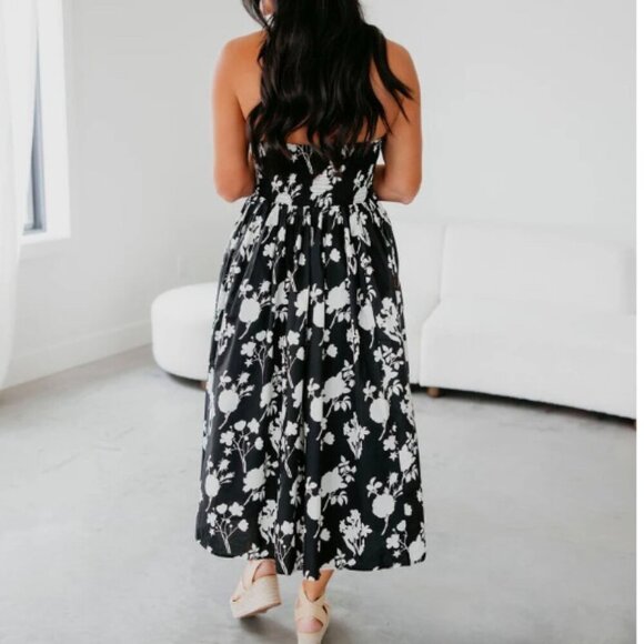 Brand New Tags On "Klesis" Strapless Floral Dress - Picture 2 of 2